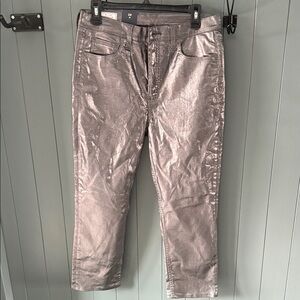 Womens Metallic Jeans